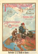 Francia autó, kerékpár poster reprodukció.