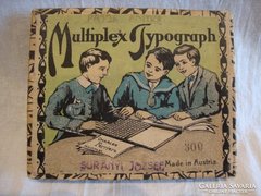 Multiplex Typograph régi Osztrák nyomda játék