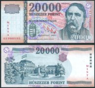20000 forint 2004 UNC MINTA