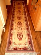Art Deco Kézi selyem perzsa szőnyeg