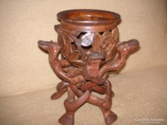 African carved pot