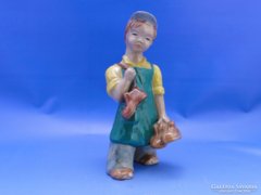 Unmarked Rahmer Ceramic Shoemaker Boy