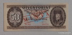 1951-es 50 Forintos bankjegy MINTA