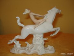 Schaubach Kunst porcelán lovagló amazon