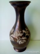 Egy különleges BOD ÉVA kerámia váza 37 cm bronz színű