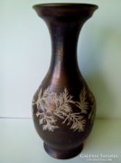Egy különleges BOD ÉVA kerámia váza 37 cm bronz színű