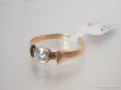 Régi sárga és fehérarany karikagyűrű gyémánttal (0918)