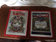 Martini és Cinzano tükrös reklámok