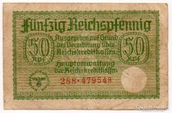 Németország 50 birodalmi pfennig, 1940