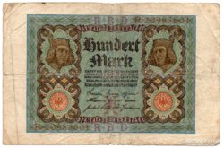 Németország 100 német inflációs Márka, 1920