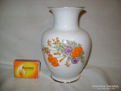 Régi Hollóházi pipacsos-mezei virágos váza