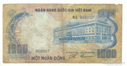 1000 dong 1972 Dél Vietnam