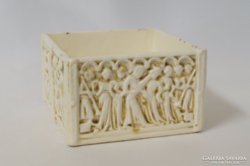 Antik Zsolnay doboz Old Yvori sorozatból