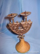 Art deco iparművész gyertyatartó kétágú