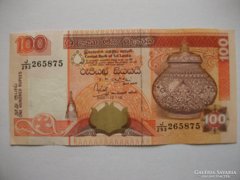 100  Rupia  Sri Lanka 2001.
