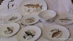 Bavaria,porcelán halas készlet