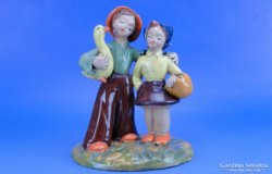 0C715 H. RAHMER MÁRIA figure pair with ducks