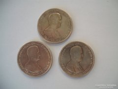3 darab Horthy 5 pengő 1930