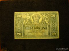 20 korona 1919 július /hajtott bankjegy/