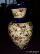 Antik Sarreguemines fajansz váza