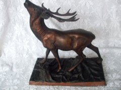 Gyönyörű  szarvas szobor bronzból !!      