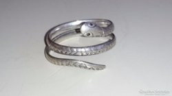 Ezüst kígyó gyűrű 