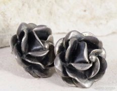 Mexikói ezüst rózsa fülbevaló