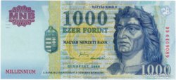 1000 Forint - Millennium - DD - UNC