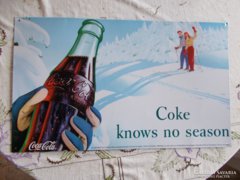 Régi Coca cola reklám lemez,..50x 30 cm