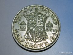 Ap 104 - 1943 Ezüst 1/2 korona /half crown/ VI. György 