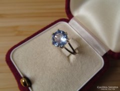 Világos kék köves ezüst gyűrű - új ékszer
