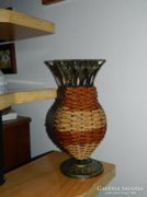 Interesting ornament - vase - vase with dried flowers