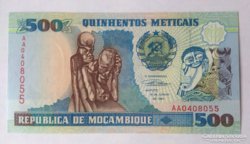 Mozambik 500 meticais 1991 UNC
