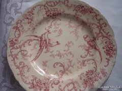 Antik, fajansz tányér - Hüttl - Cauldon,  Ratatoilenak
