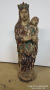 Madonna a  gyermekével Jézussal (fa szobor)