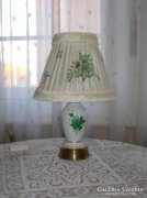 Herendi (zöld Apponyi mintás) porcelán asztali lámpa