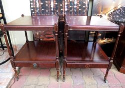 Antik bútor, zsúrkocsi, fiókos asztal