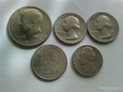 USA forgalmi érmék. - 5 db. 1 Ft- ról!!!!!!