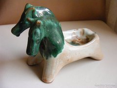 kétfejű ló kerámia figura