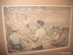Csáki-Moronyák József   Kossuth Díjas (Orosháza  .1910 )   Hálójavítás