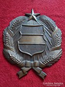 Magyar címer ;Kádár címer; Kommunista címer; bronz 30 cm 