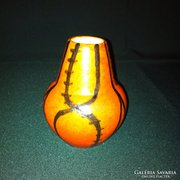Retro narancssárga Tófej kerámia tök váza