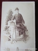 Eredeti CVD nagy fotó fénykép VADÁSZ PÁPA 1888