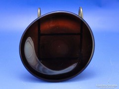 0C406 Retro füstüveg művészi fújtüveg tányér