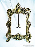 Kidolgozott bronz tükör vagy képkeret