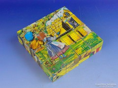 0F761 Retro 3D-s kocka puzzle kirakó 16 db