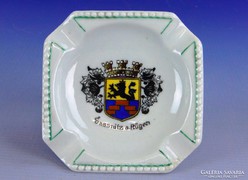 0F511 Régi jelzett német porcelán hamutál