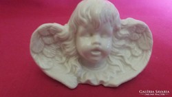 Retró angyalka angyal puttó figurás porcelán könyvtámasz