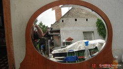 Oval, polished, old, mirror