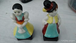 Bodrogkeresztúri porcelán páros figura